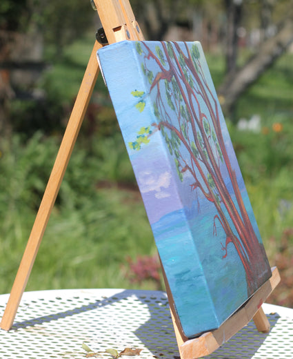 Strong and Silent by Colleen Johansen |  Side View of Artwork 