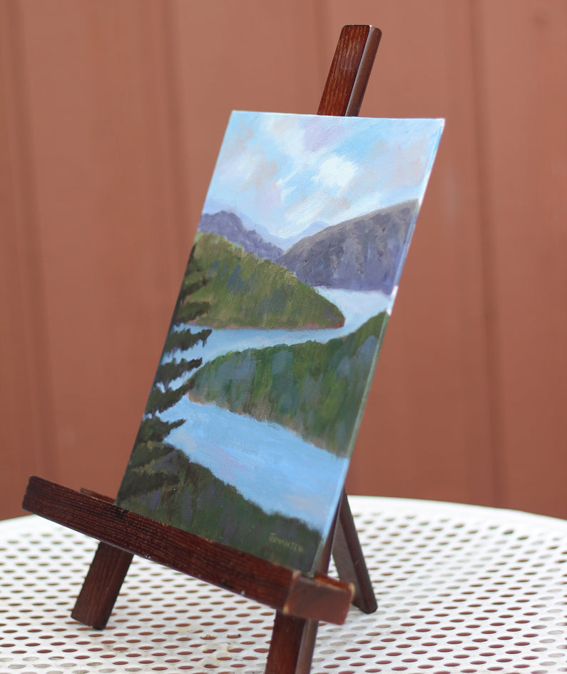 Winding the Way Back Home by Colleen Johansen |  Side View of Artwork 