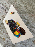 Original art for sale at UGallery.com | Cookie by Diane Flick | $175 | mixed media artwork | 5' h x 5.87' w | thumbnail 2