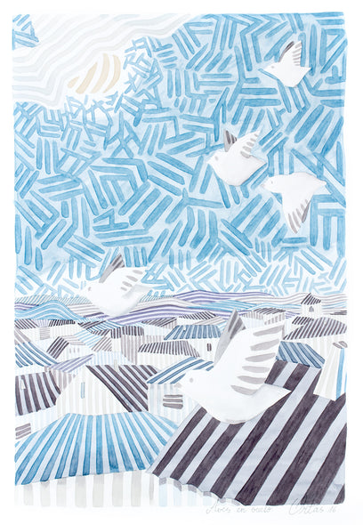 Birds in Flight by Javier Ortas | Artwork Main Image