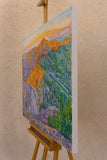 Original art for sale at UGallery.com | Alpenglow by Crystal DiPietro | $4,800 | mixed media artwork | 34' h x 44' w | thumbnail 2