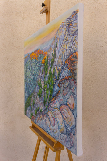 Daybreak by Crystal DiPietro |  Side View of Artwork 