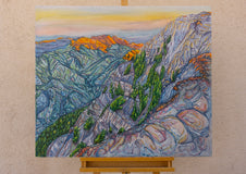 Original art for sale at UGallery.com | Daybreak by Crystal DiPietro | $4,600 | mixed media artwork | 36' h x 42' w | thumbnail 3