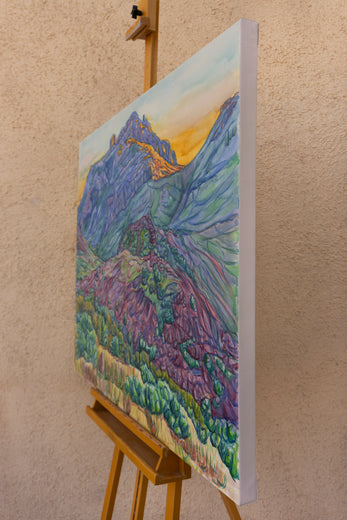 Last Light by Crystal DiPietro |  Side View of Artwork 