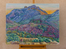 Original art for sale at UGallery.com | Last Light by Crystal DiPietro | $4,600 | mixed media artwork | 34' h x 44' w | thumbnail 3