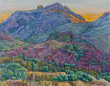 mixed media artwork by Crystal DiPietro titled Last Light