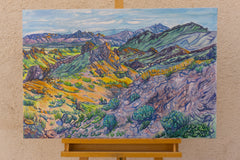 Original art for sale at UGallery.com | Light My Way by Crystal DiPietro | $2,200 | mixed media artwork | 24' h x 36' w | thumbnail 3