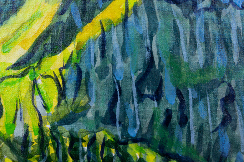 Red Mountain #1 by Crystal DiPietro |   Closeup View of Artwork 