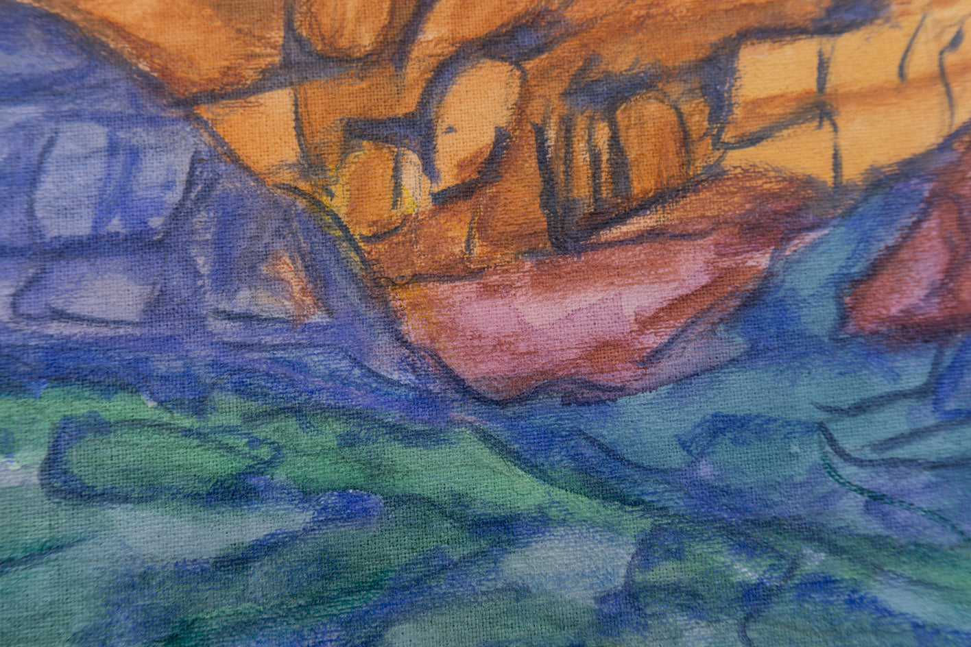 Sonoran Dawn by Crystal DiPietro |  Closeup View of Artwork 