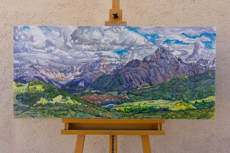 Stormy Day in the San Juans by Crystal DiPietro |  Context View of Artwork 