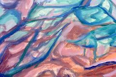 Original art for sale at UGallery.com | Canyon Calling by Crystal DiPietro | $6,200 | oil painting | 42' h x 48' w | thumbnail 4