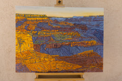 Original art for sale at UGallery.com | Dawn at the Grand Canyon by Crystal DiPietro | $4,975 | oil painting | 30' h x 40' w | thumbnail 3