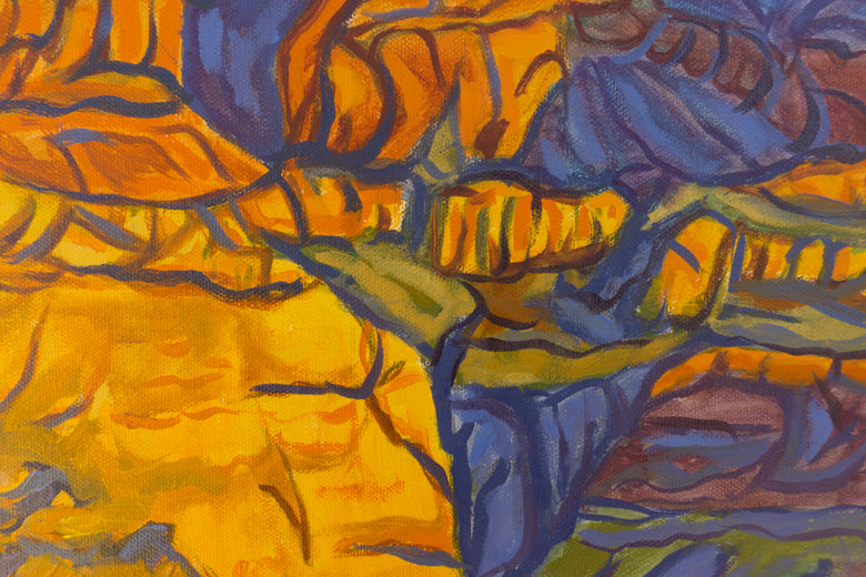 Dawn at the Grand Canyon by Crystal DiPietro |   Closeup View of Artwork 