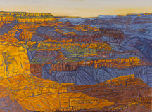 Original art for sale at UGallery.com | Dawn at the Grand Canyon by Crystal DiPietro | $4,975 | oil painting | 30' h x 40' w | thumbnail 1