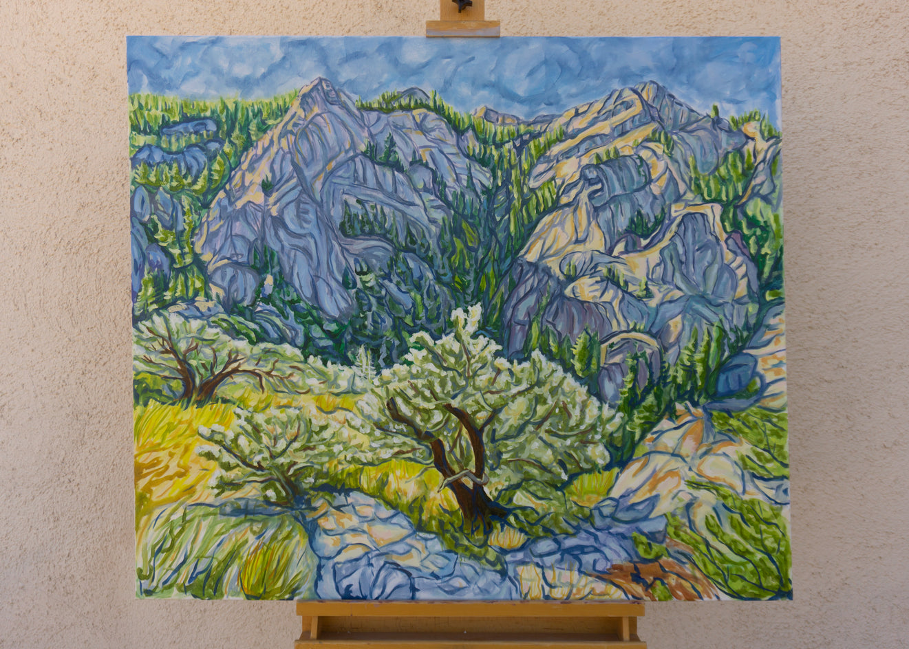 Light and Stone in Harmony Sway by Crystal DiPietro |  Context View of Artwork 