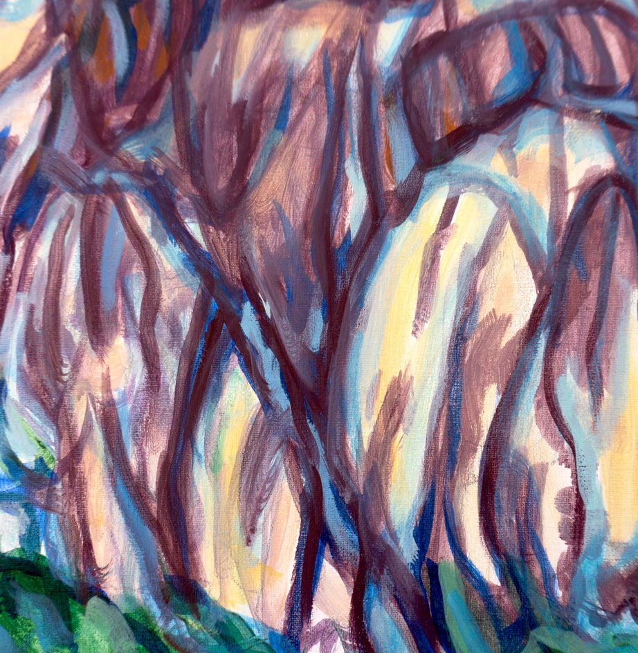 Spring in Oak Creek Canyon by Crystal DiPietro |  Closeup View of Artwork 