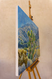 Original art for sale at UGallery.com | The Joshua Tree in the Canyon by Crystal DiPietro | $4,800 | oil painting | 34' h x 44' w | thumbnail 2