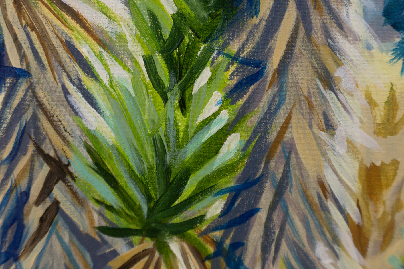 The Joshua Tree in the Canyon by Crystal DiPietro |  Closeup View of Artwork 
