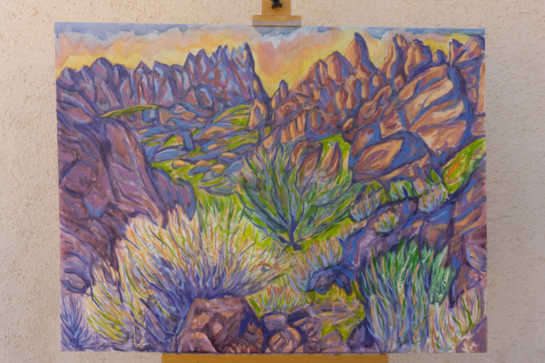 Evening in the Canyon by Crystal DiPietro |  Context View of Artwork 