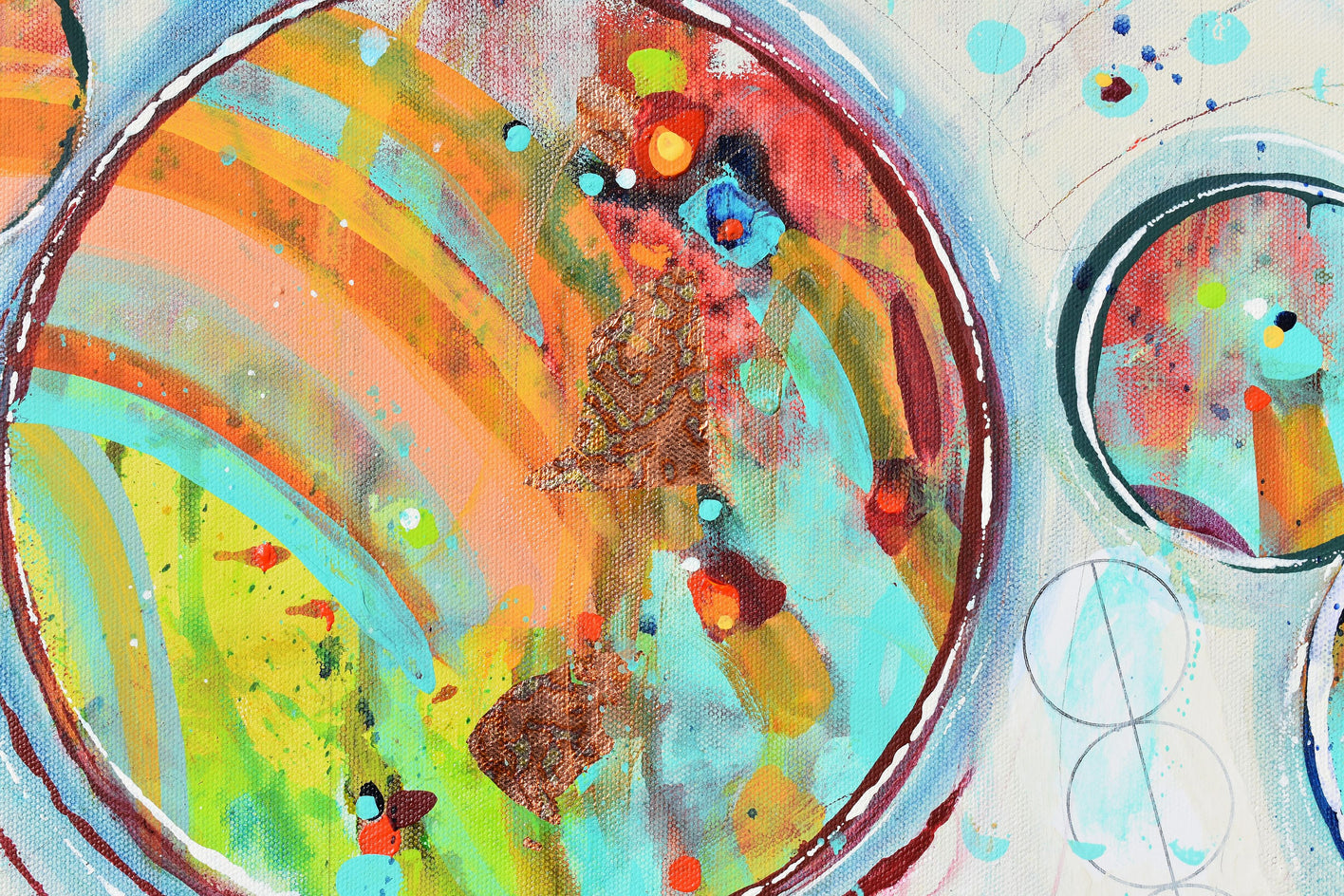 Chasing Rainbows by Cynthia Ligeros |  Closeup View of Artwork 