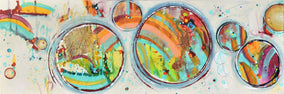 Original art for sale at UGallery.com | Chasing Rainbows by Cynthia Ligeros | $1,075 | acrylic painting | 12' h x 36' w