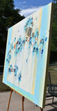 Original art for sale at UGallery.com | Dancing on the Edge of the World by Cynthia Ligeros | $7,500 | acrylic painting | 48' h x 60' w | thumbnail 2