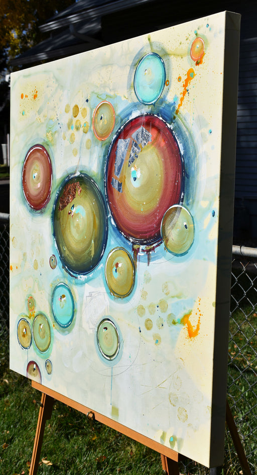 Glimmer of Becoming by Cynthia Ligeros |  Side View of Artwork 
