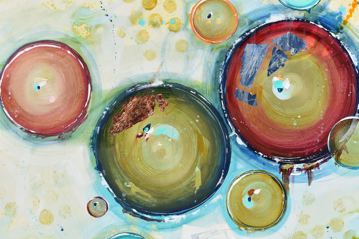 Glimmer of Becoming by Cynthia Ligeros |  Closeup View of Artwork 