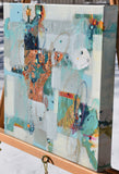 Original art for sale at UGallery.com | Reflections of the Winter Light by Cynthia Ligeros | $475 | mixed media artwork | 12' h x 12' w | thumbnail 2
