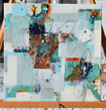 Original art for sale at UGallery.com | Reflections of the Winter Light by Cynthia Ligeros | $475 | mixed media artwork | 12' h x 12' w | thumbnail 3