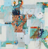 Original art for sale at UGallery.com | Reflections of the Winter Light by Cynthia Ligeros | $475 | mixed media artwork | 12' h x 12' w | thumbnail 1