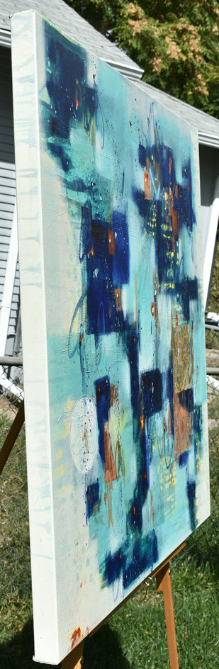 Soar with the Moon by Cynthia Ligeros |  Side View of Artwork 