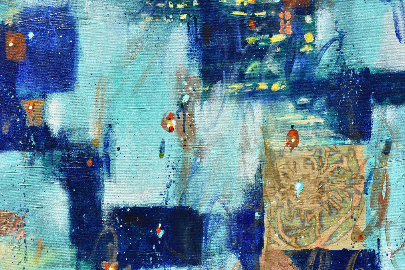 Soar with the Moon by Cynthia Ligeros |  Closeup View of Artwork 