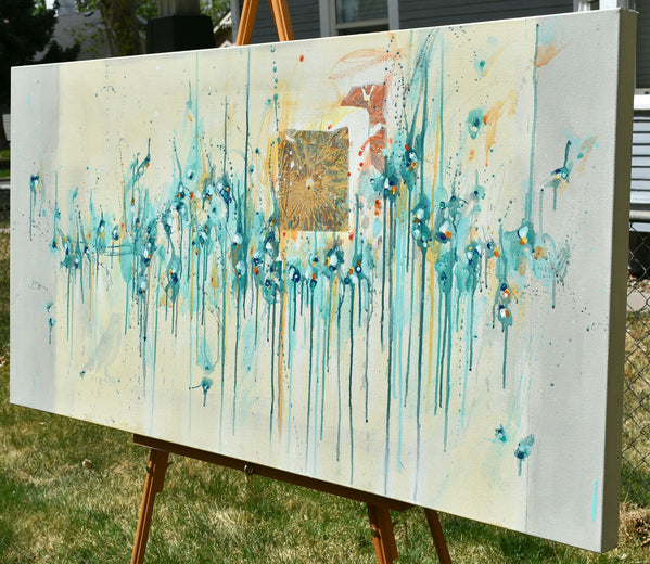 Till Sunrise by Cynthia Ligeros |  Side View of Artwork 