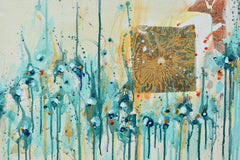 Original art for sale at UGallery.com | Till Sunrise by Cynthia Ligeros | $3,200 | mixed media artwork | 24' h x 48' w | thumbnail 4
