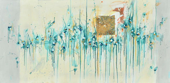 mixed media artwork by Cynthia Ligeros titled Till Sunrise
