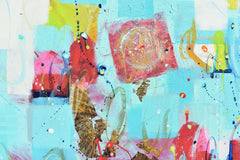 Original art for sale at UGallery.com | Traces of Time by Cynthia Ligeros | $1,475 | mixed media artwork | 24' h x 36' w | thumbnail 4