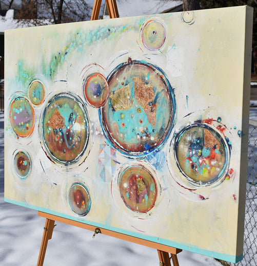 Where Light Begins by Cynthia Ligeros |  Side View of Artwork 