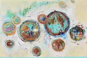 Original art for sale at UGallery.com | Where Light Begins by Cynthia Ligeros | $1,475 | mixed media artwork | 24' h x 36' w