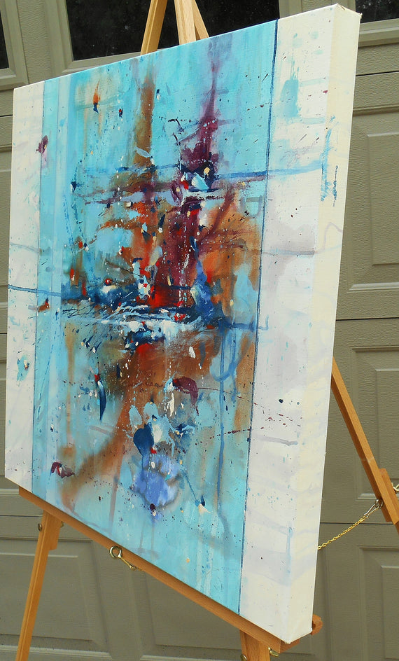 Chasing Secrets by Cynthia Ligeros |  Side View of Artwork 