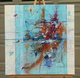 Original art for sale at UGallery.com | Chasing Secrets by Cynthia Ligeros | $1,250 | oil painting | 24' h x 24' w | thumbnail 3