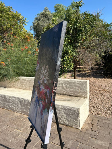 Electric by Dafni Milan |  Side View of Artwork 