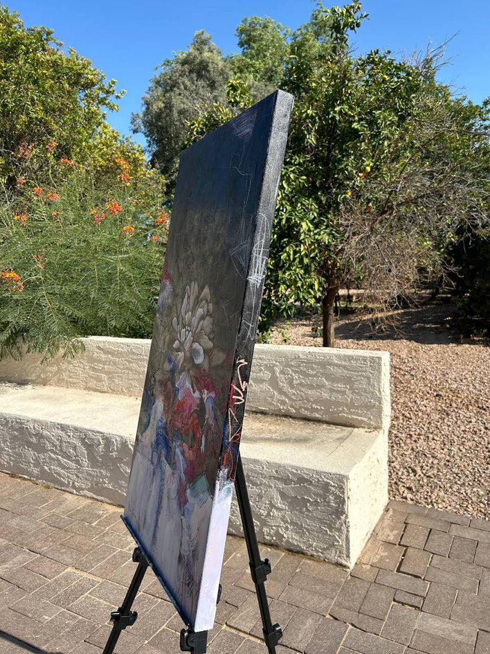 Electric by Dafni Milan |  Side View of Artwork 