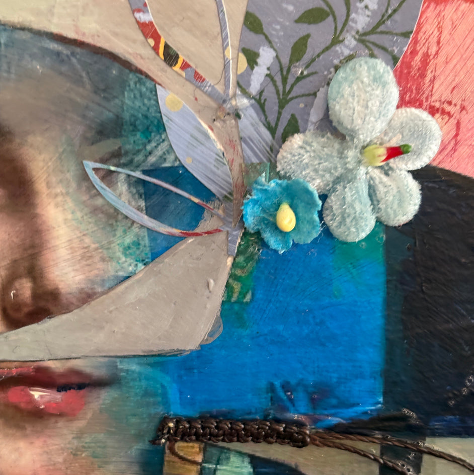 At a Loss for Words by Darlene McElroy |  Closeup View of Artwork 