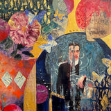 Original art for sale at UGallery.com | Dream Circles by Darlene McElroy | $575 | mixed media artwork | 12' h x 12' w | thumbnail 1