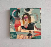 Original art for sale at UGallery.com | Following My Guide by Darlene McElroy | $425 | mixed media artwork | 8' h x 8' w | thumbnail 3