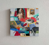 Original art for sale at UGallery.com | Framing Life by Darlene McElroy | $475 | mixed media artwork | 10' h x 10' w | thumbnail 3
