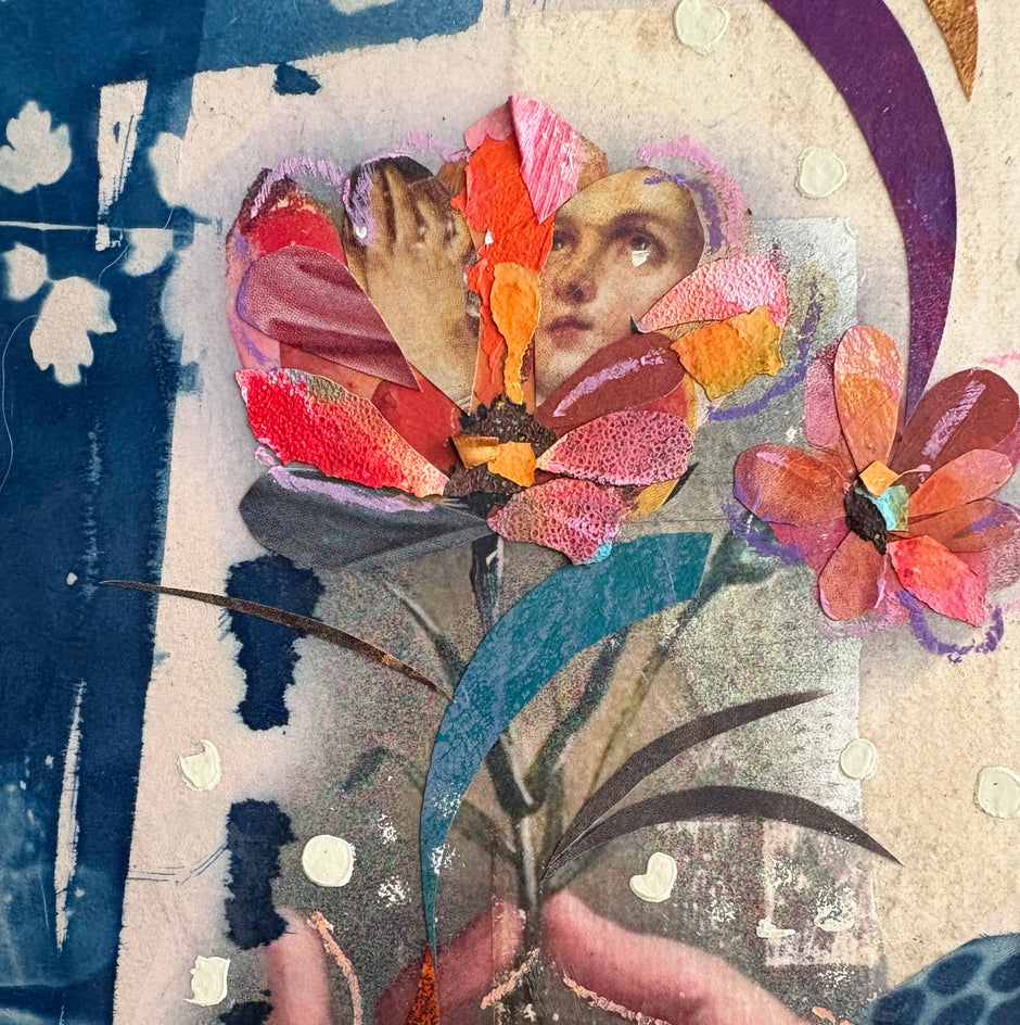 Gifting of Friendship by Darlene McElroy |  Closeup View of Artwork 