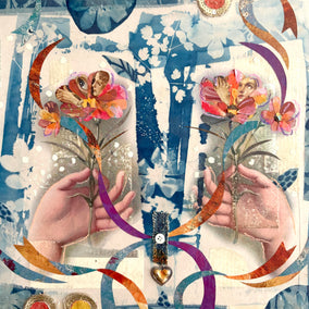mixed media artwork by Darlene McElroy titled Gifting of Friendship