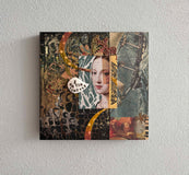 Original art for sale at UGallery.com | I Am the Tempest by Darlene McElroy | $475 | mixed media artwork | 10' h x 10' w | thumbnail 3